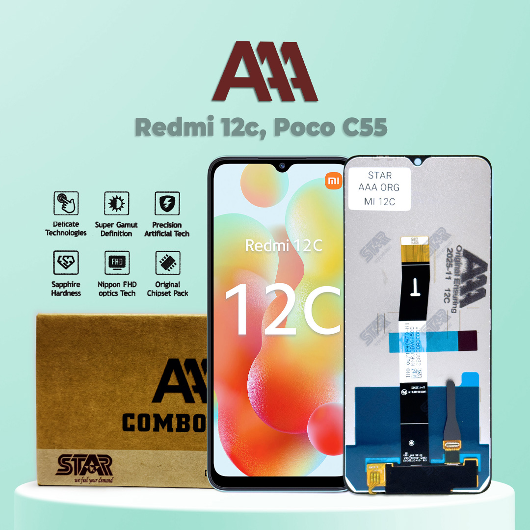 Redmi 12c, Poco C55 AAA  display price in Bangladesh