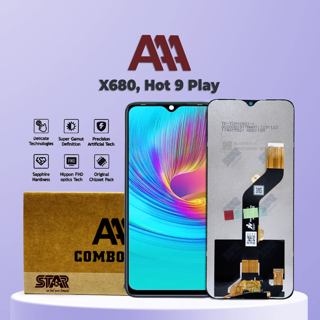 X680, Hot 9 Play AAA display price in Bangladesh