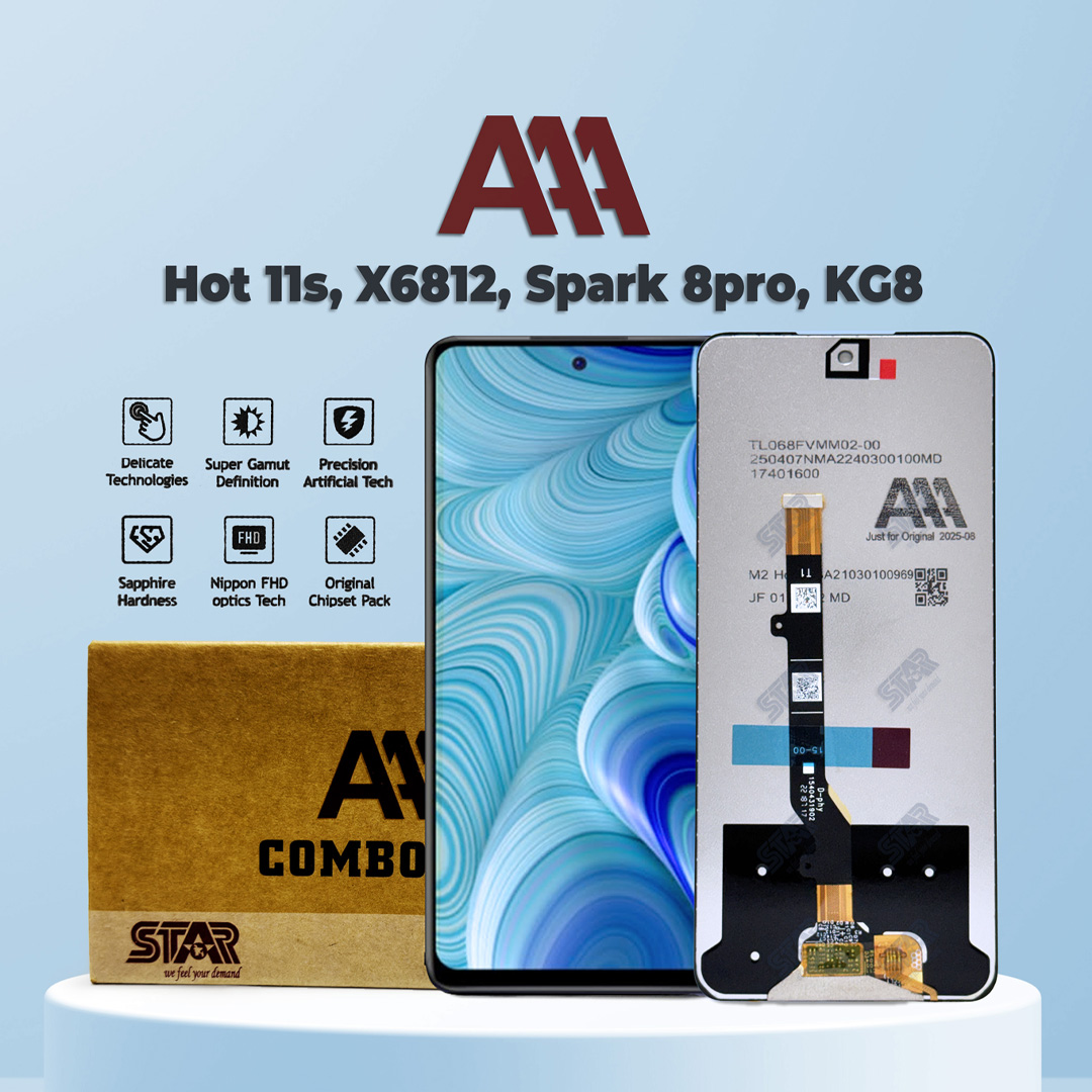 Hot 11s, X6812, Spark 8pro, KG8 AAA display price in Bangladesh