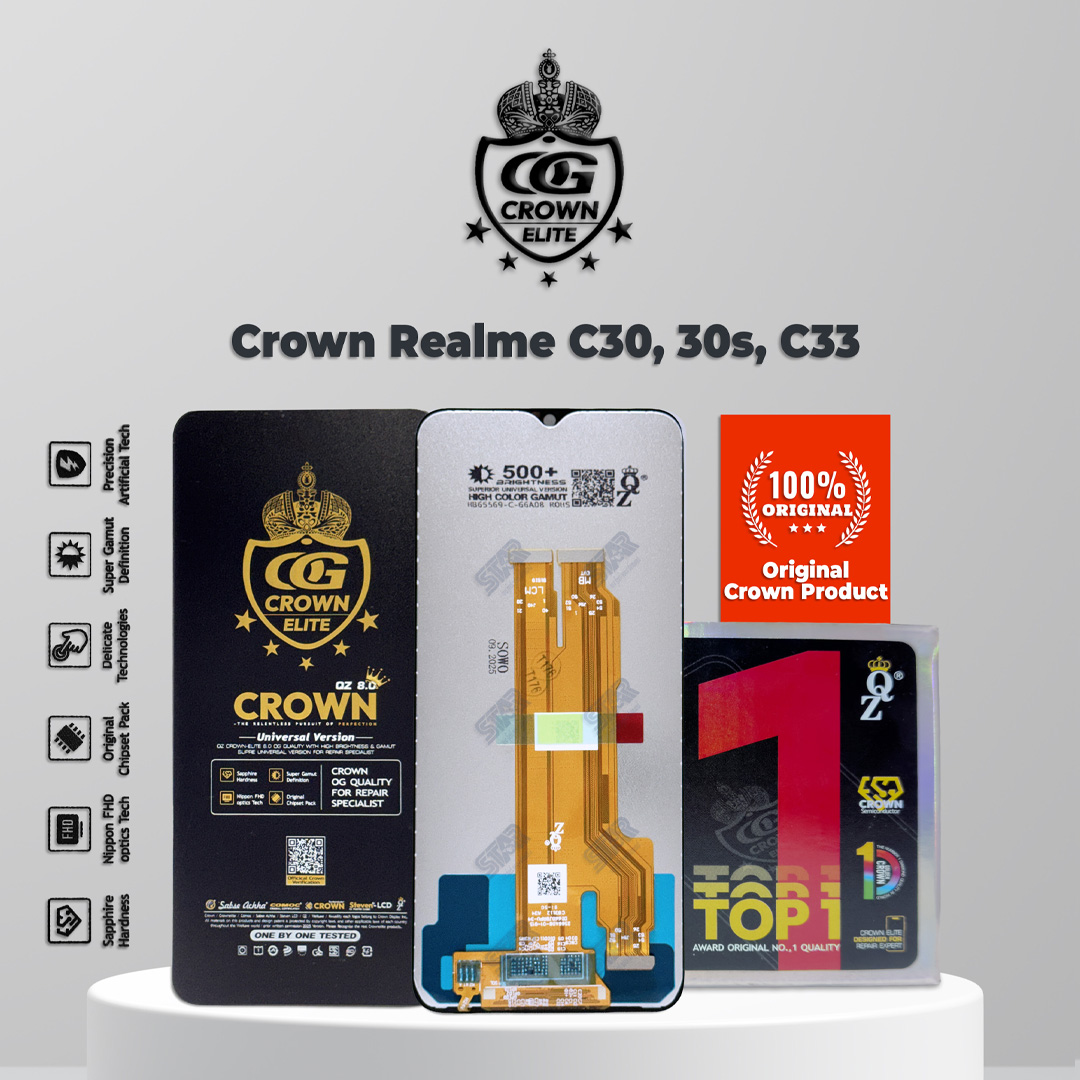 Crown Realme C30, 30s, C33 display price in Bangladesh