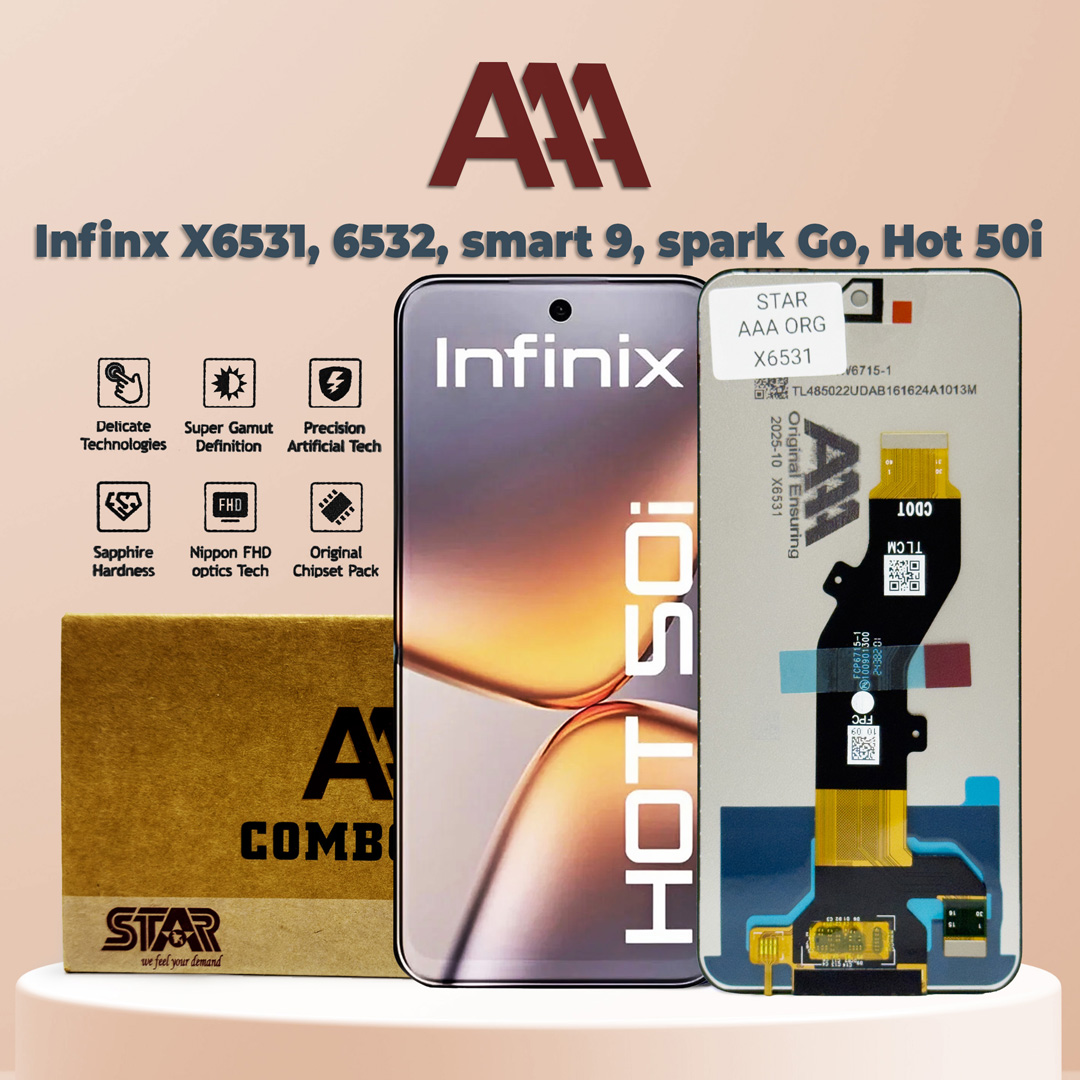 Infinx X6531, 6532, smart 9, spark Go, Hot 50i AAA display price in Bangladesh