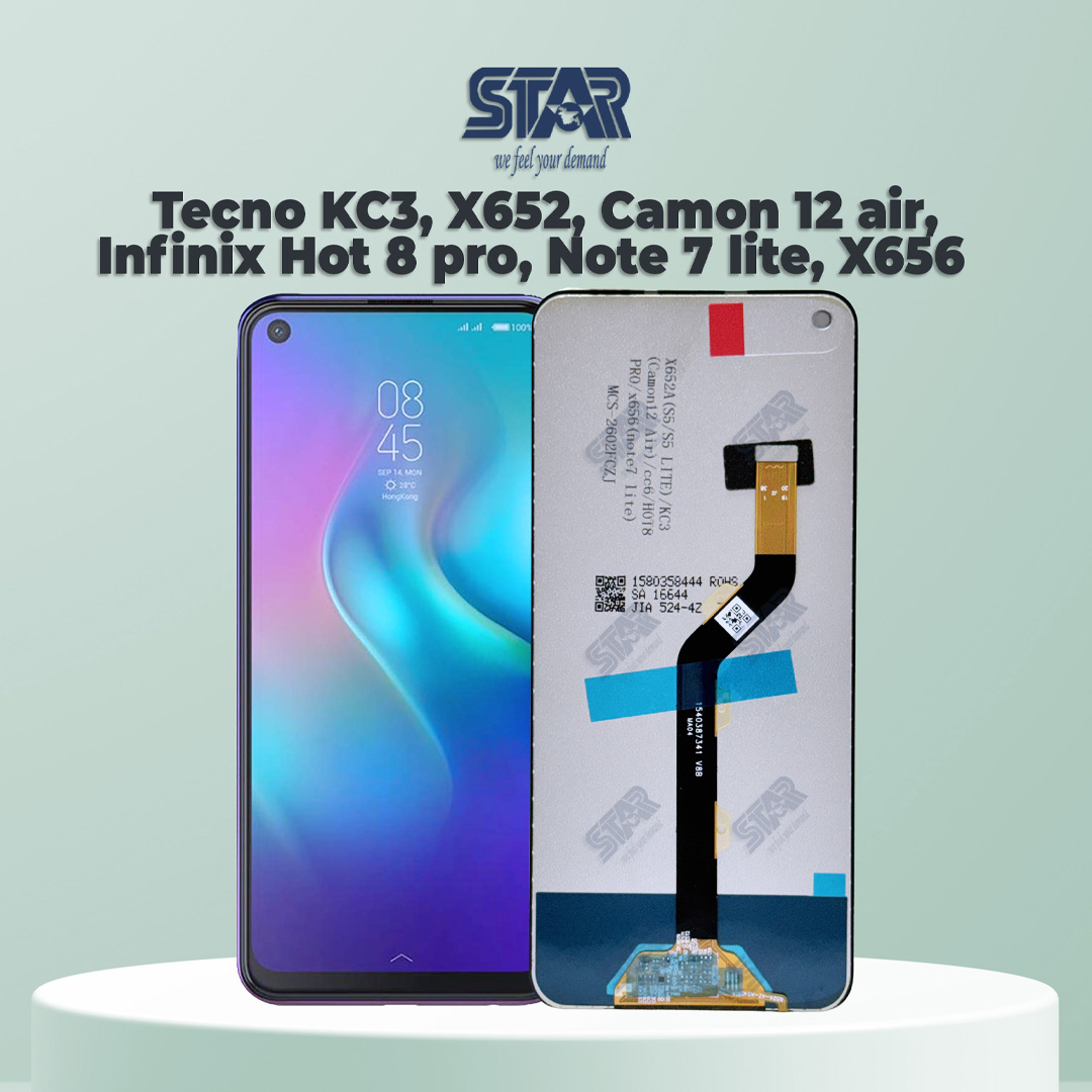 Tecno KC3, X652, Camon 12 air, Infinix Hot 8 pro,  display price in Bangladesh