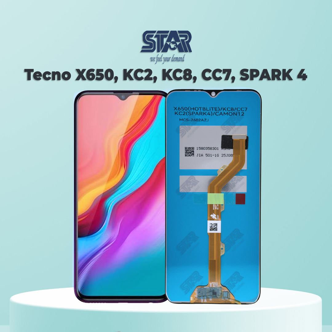 Tecno X650, KC2, KC8, CC7, SPARK 4 display price in Bangladesh