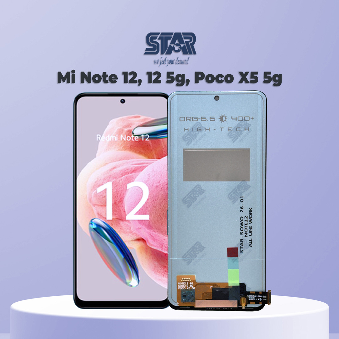 Mi Note 12, 12 5g, Poco X5 5g display price in Bangladesh