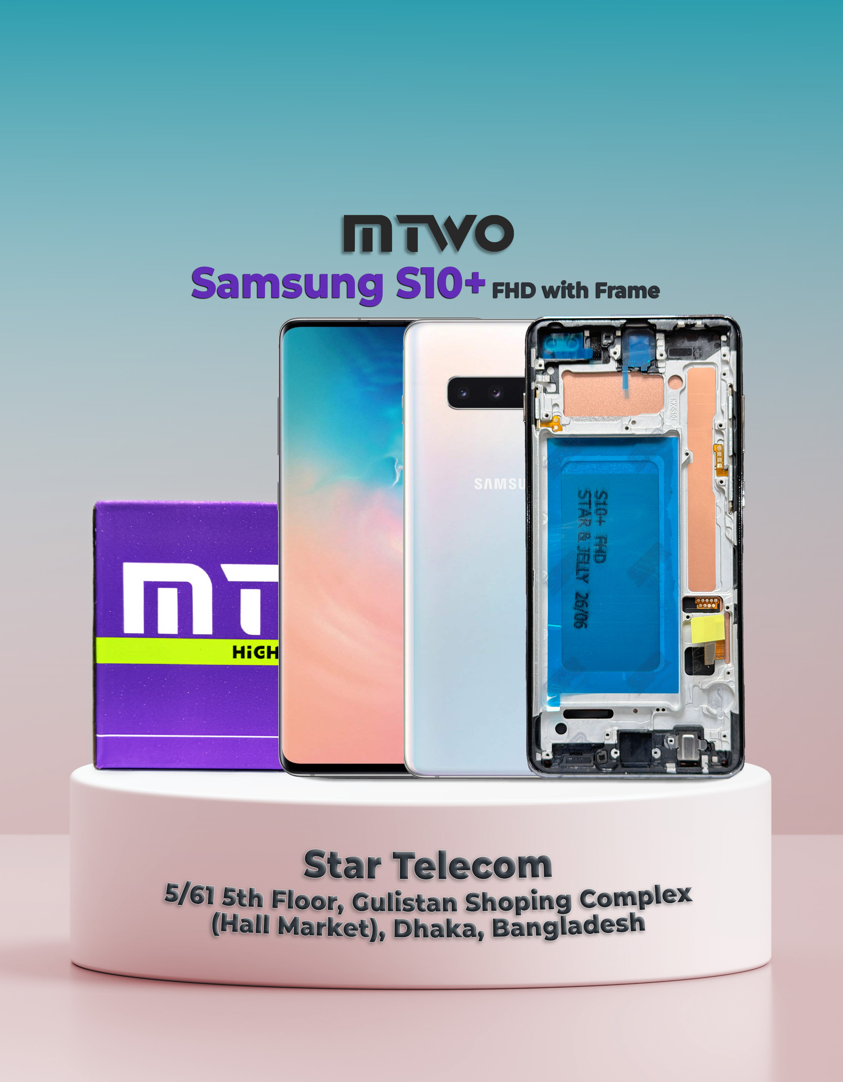 Samsung S10+ MTWO FHD with Frame